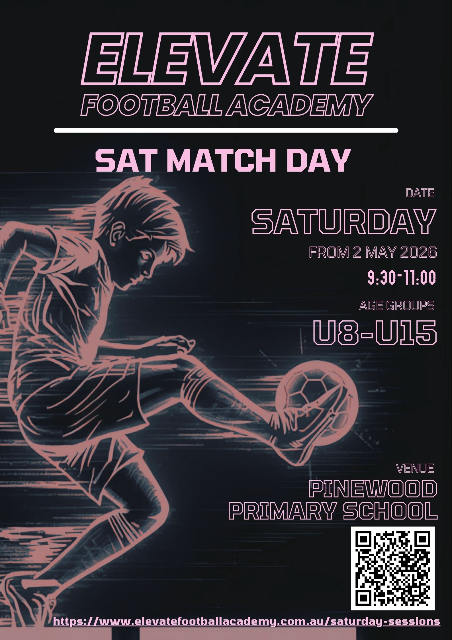 Saturday Sessions - Term 2 2026, U8-U15, 5v5 Match Play
